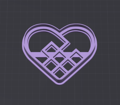 Danish Heart Shaped Cookie Cutter